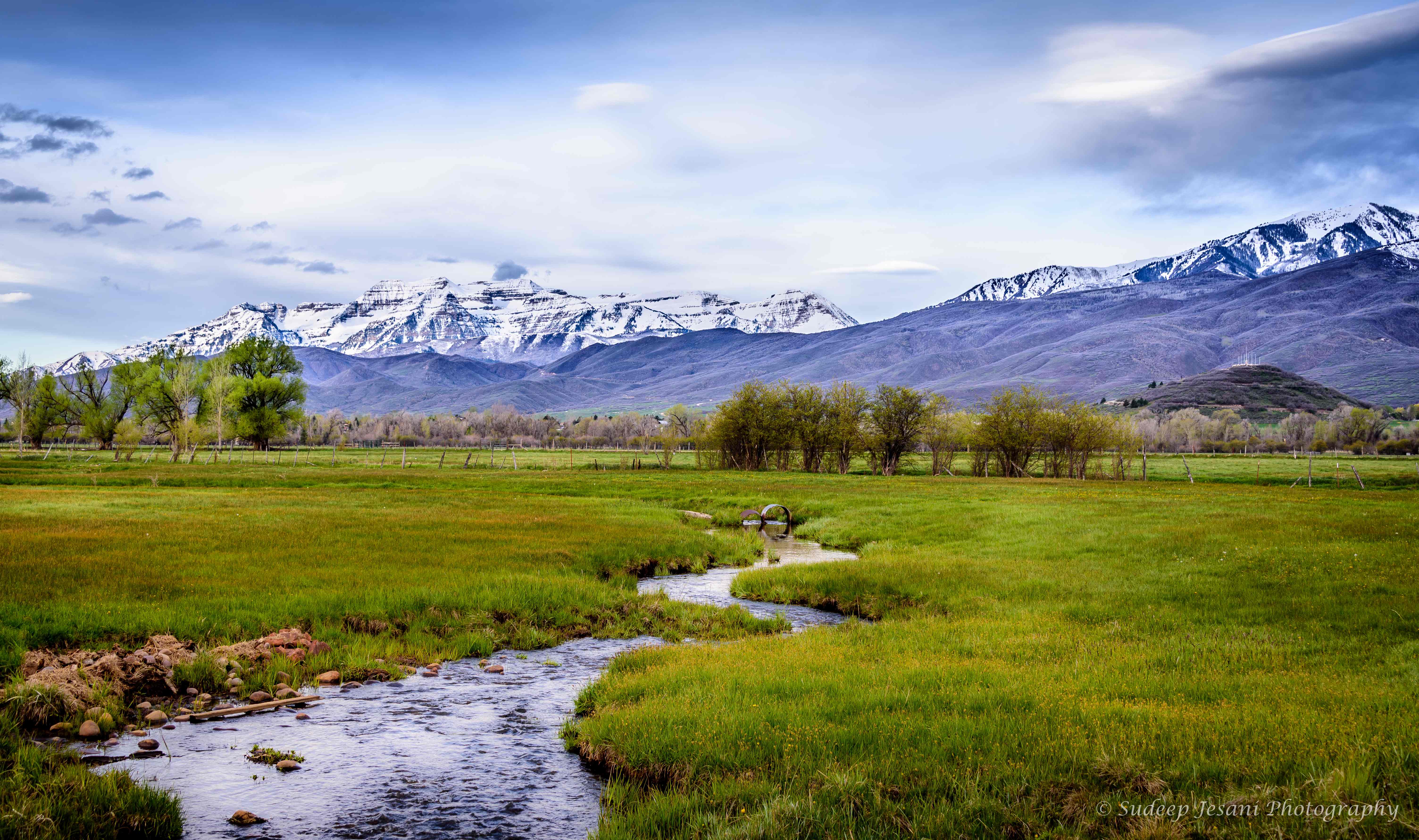 Peaceful mountain landscape